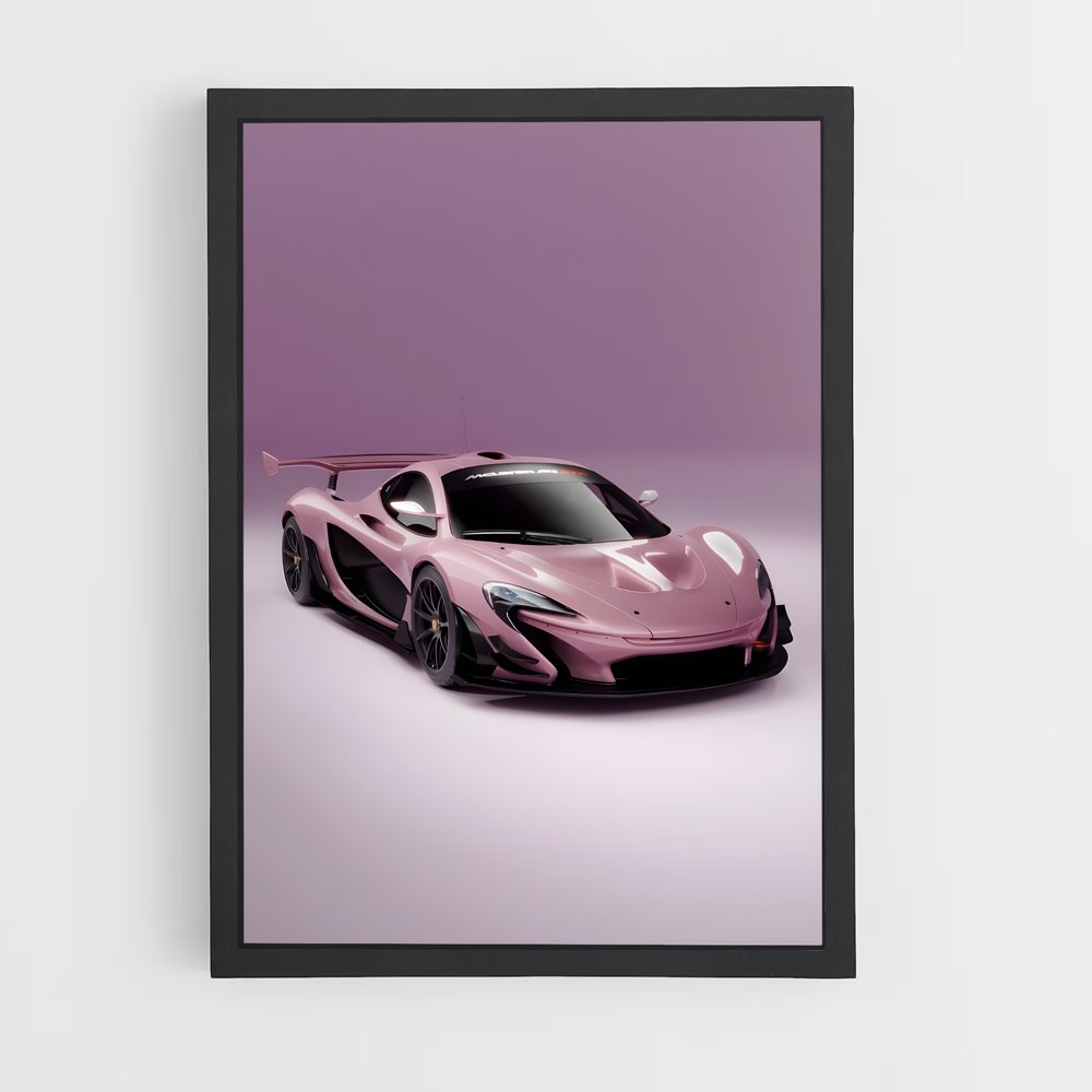 Poster Pink Hyperdrive – affiche Mclaren (vue 2)